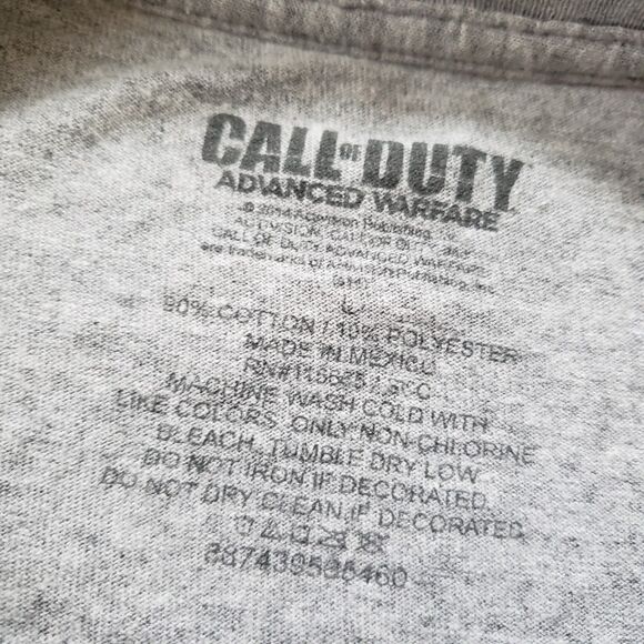 Call Of Duty Advanced Warfare Sentinel Task Force Sz Large Mens Gray T-Shirt - Picture 4 of 6